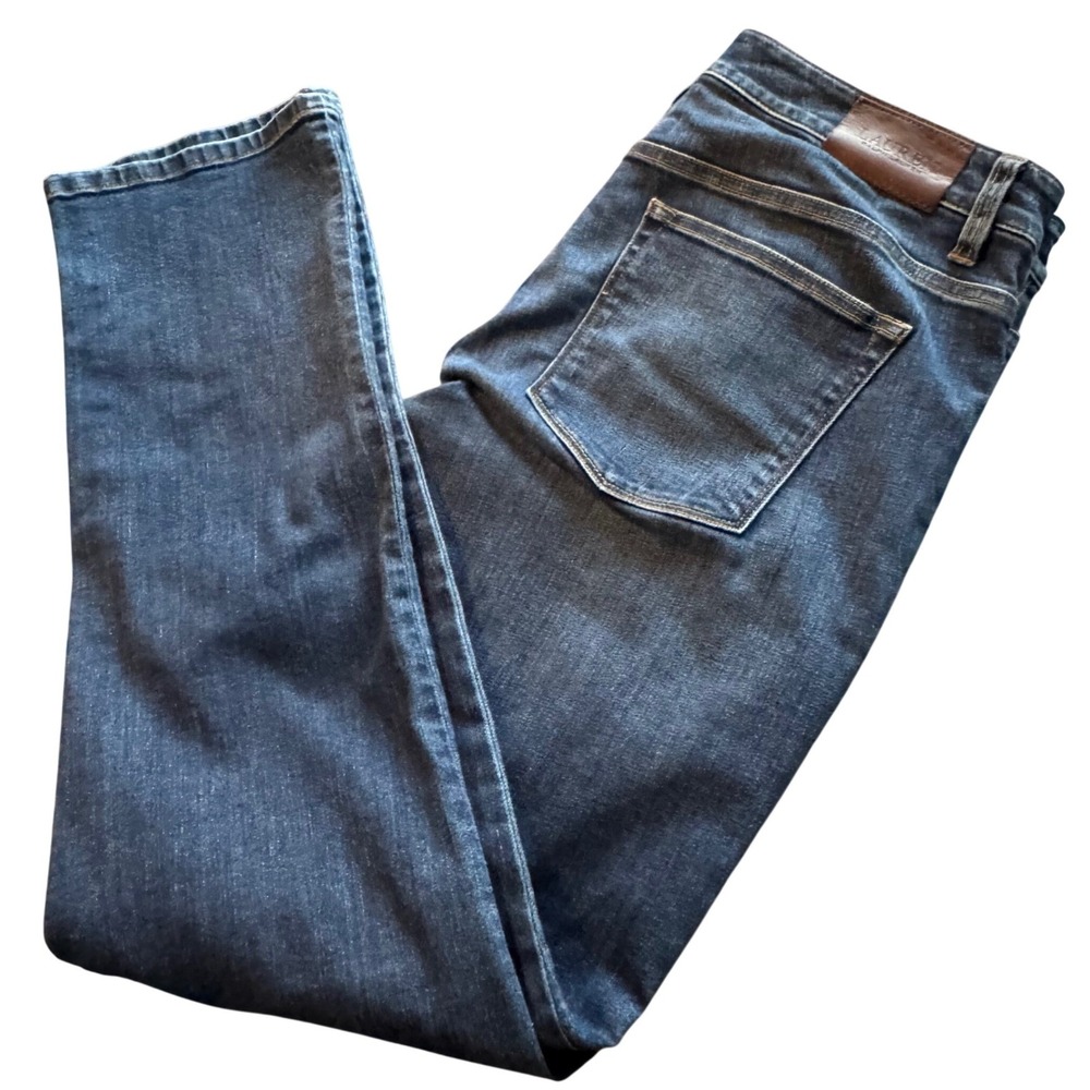 Lauren Ralph Lauren‎ Womens Straight Leg Jeans Dark Wash Blue Size 12 Stretch